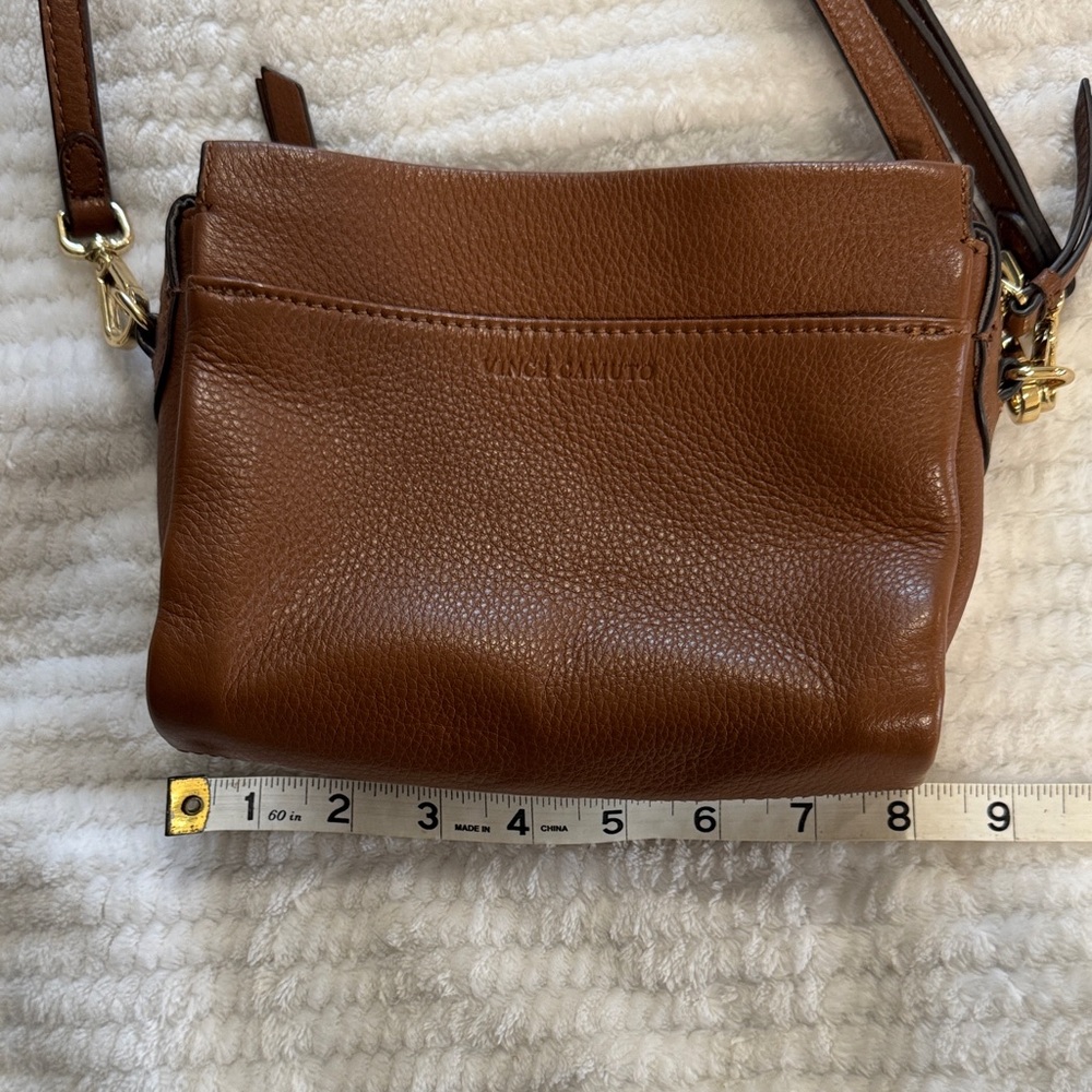 Vince Camuto Tan Leather Crossbody Bag - Picture 14 of 16